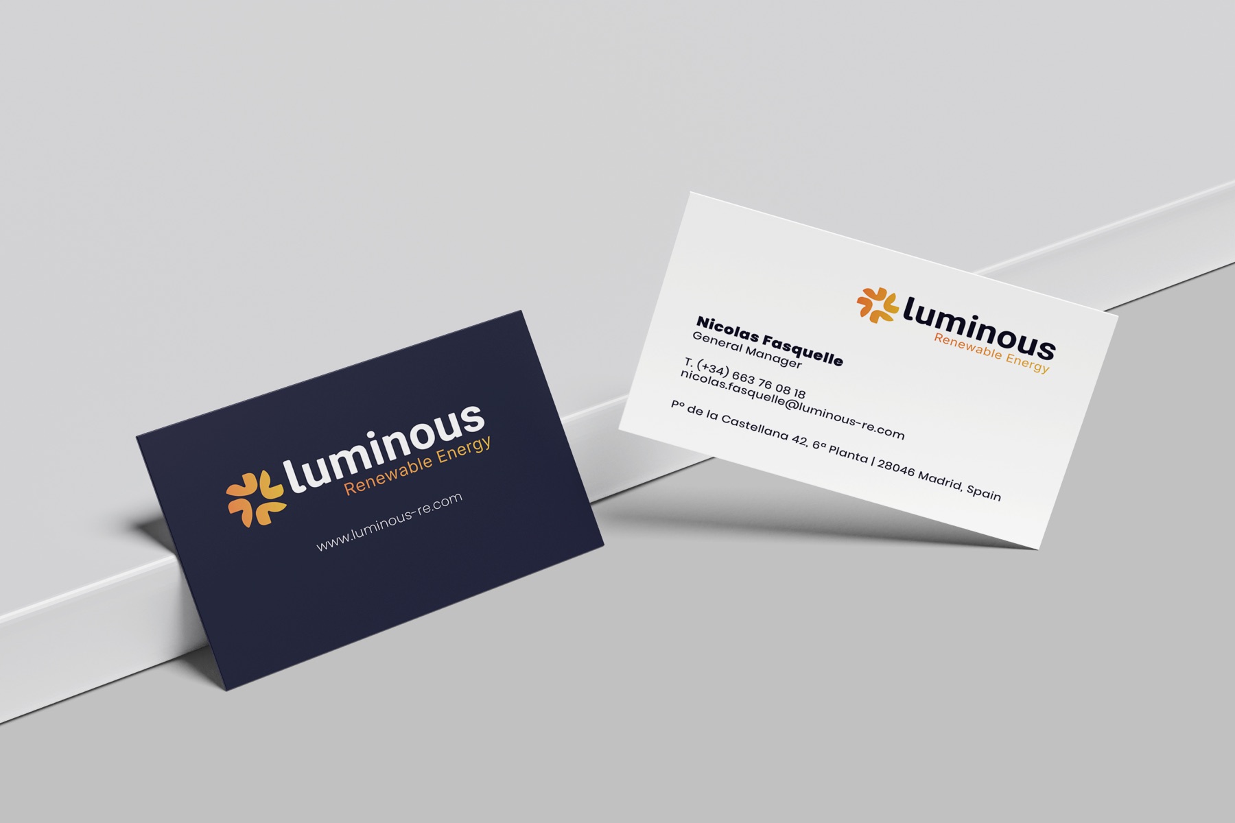 B-leaf — Tarjetas de visita para Luminous